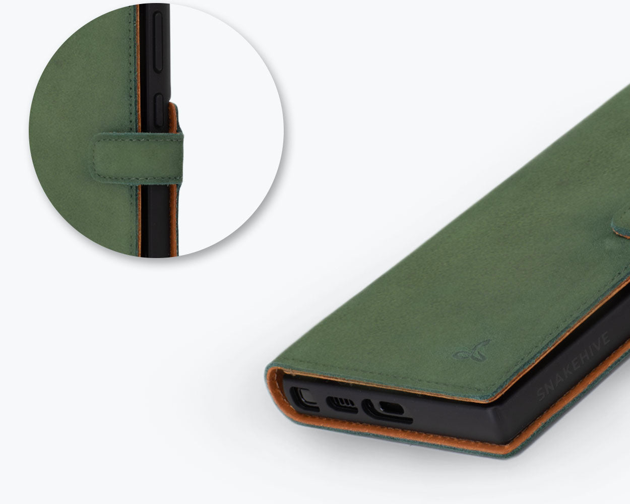 Samsung Galaxy S24 Ultra - Vintage Leather Wallet Phone Case