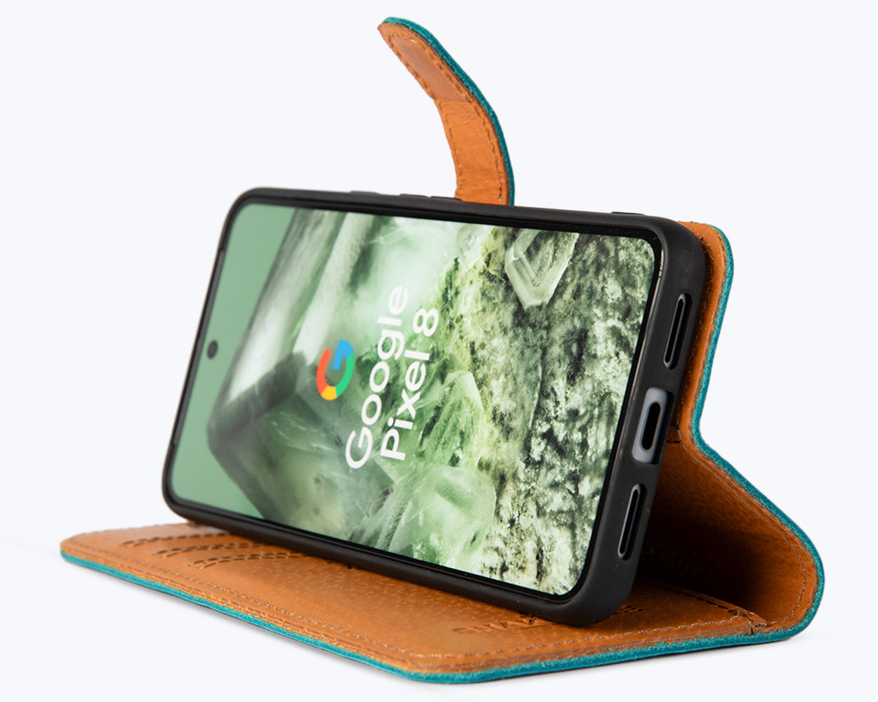 Google Pixel 8 - Vintage Leather Wallet Phone Case