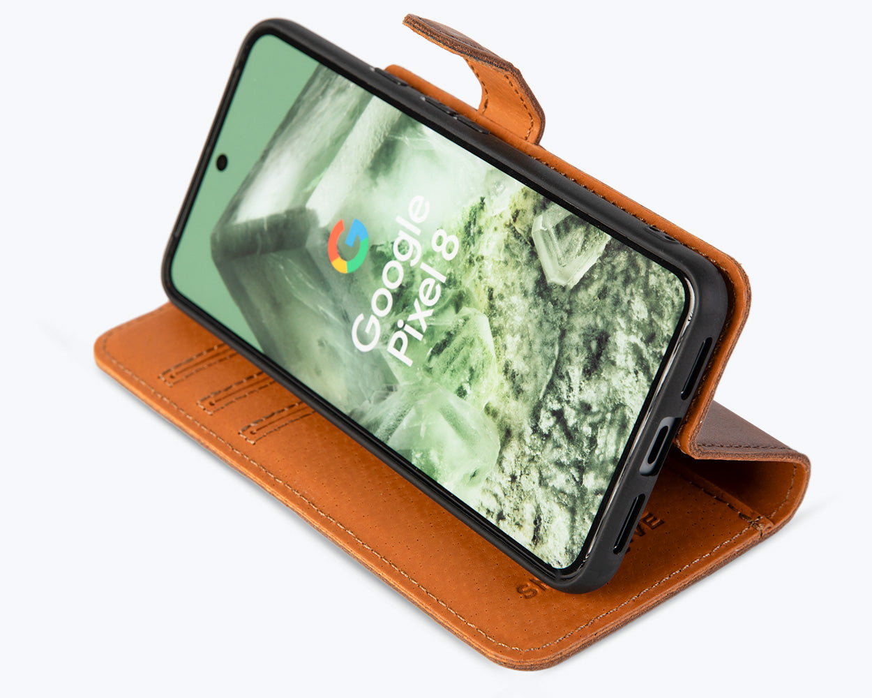 Google Pixel 8 - Vintage Leather Wallet Phone Case