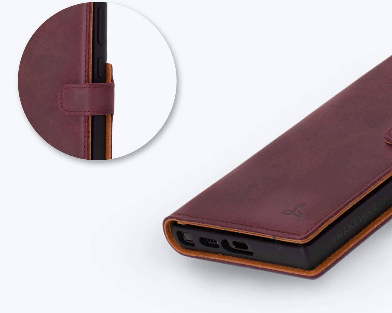 Samsung Galaxy S24 Ultra - Vintage Leather Wallet Phone Case