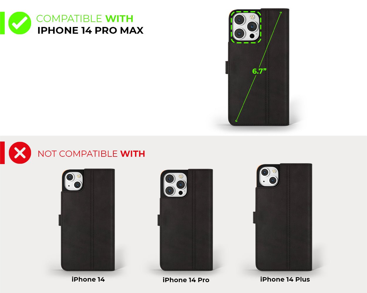 Apple iPhone 15 Pro Max - Vintage Leather Wallet Phone Case