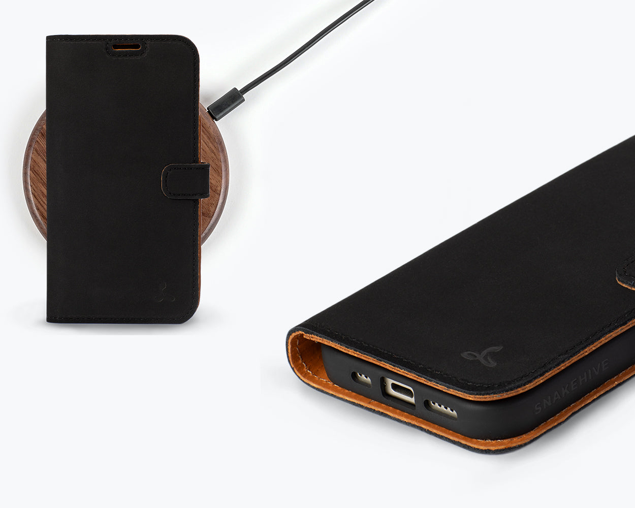 Apple iPhone 15 - Vintage Leather Wallet Phone Case