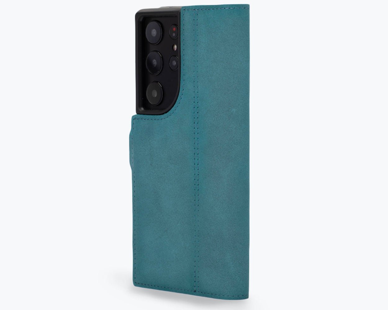 Samsung Galaxy S23 Ultra - Vintage Leather Wallet Phone Case (Side Clasp)