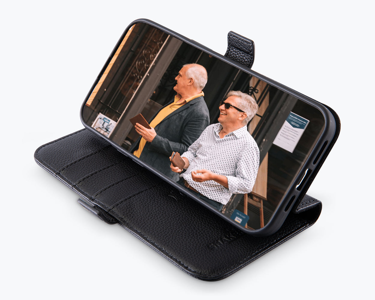 Apple iPhone 15 - Metro Leather Wallet Phone Case