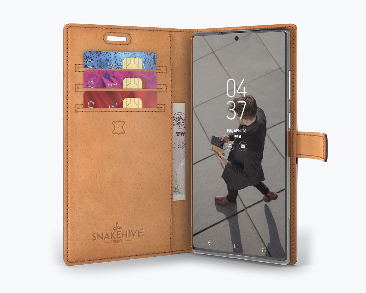 Samsung Galaxy Note 20 - Vintage Leather Wallet Phone Case