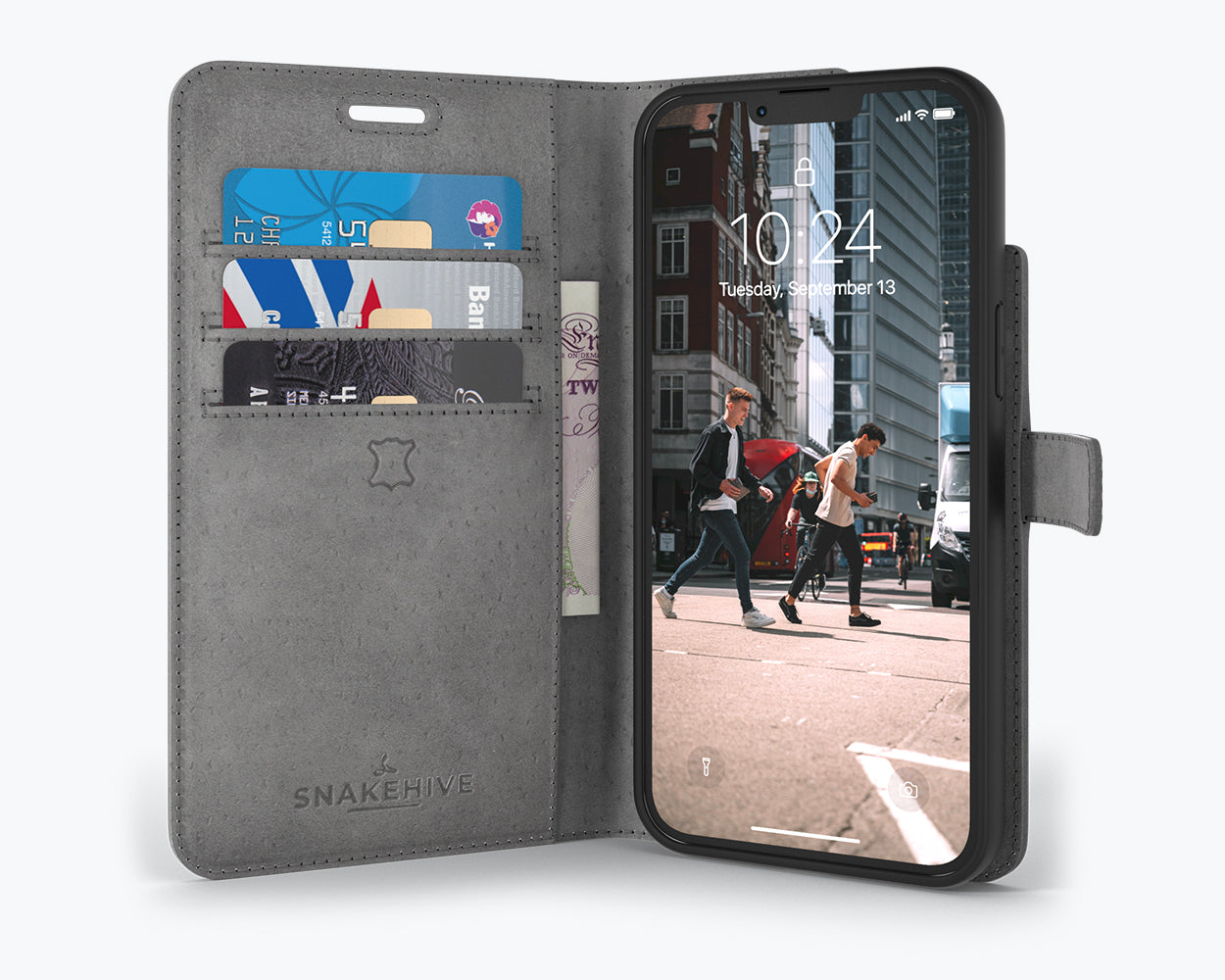 Apple iPhone 13 Pro Max - Vintage Leather Wallet Phone Case