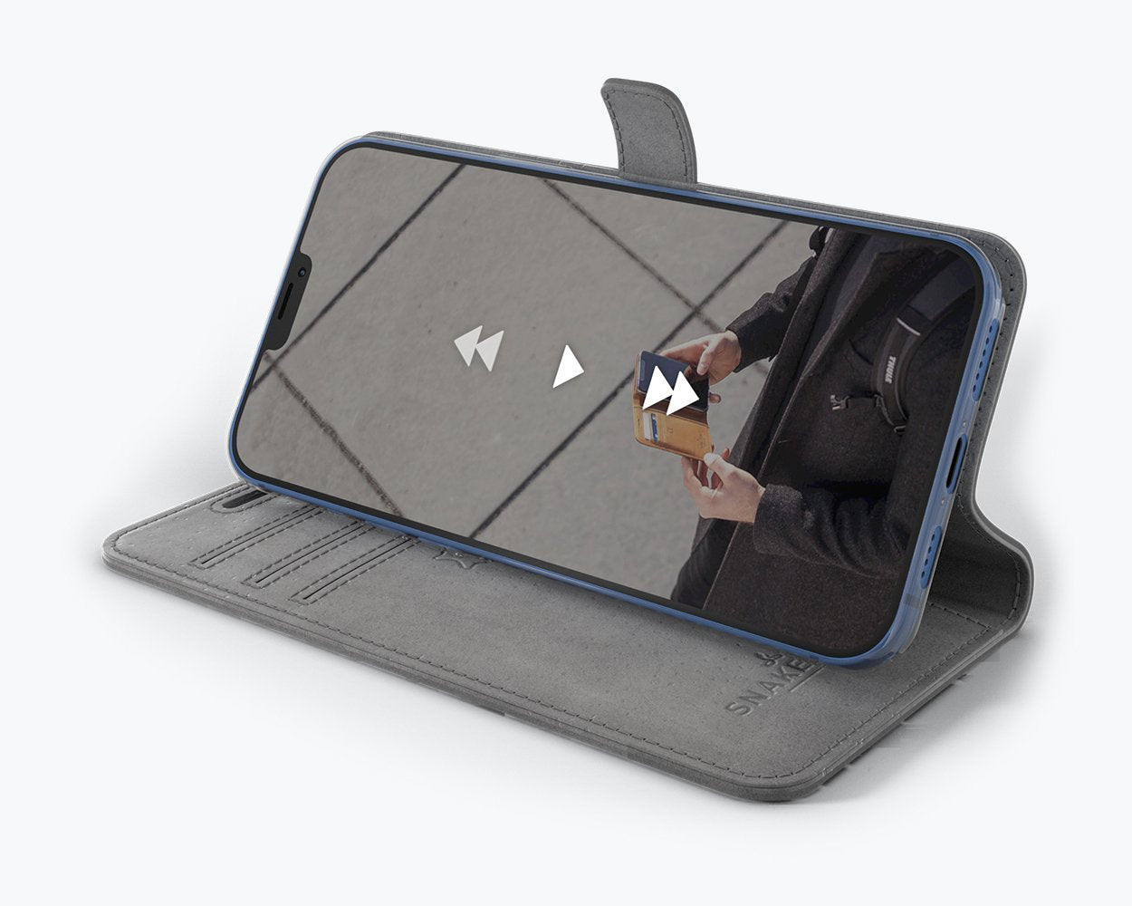 Apple iPhone 12 Pro - Vintage Leather Wallet Phone Case