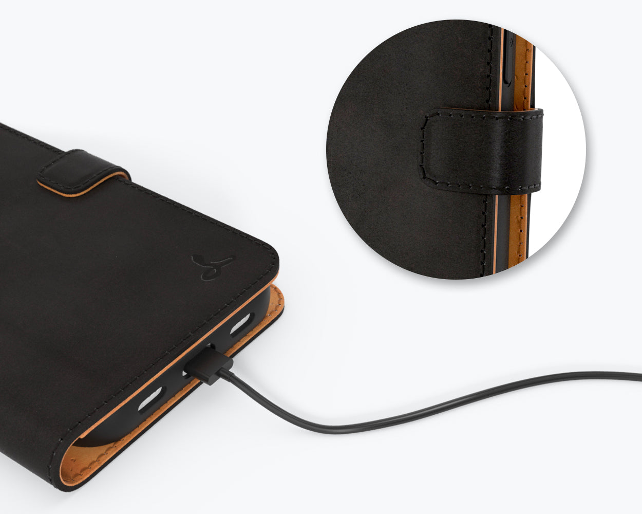 Apple iPhone 13 Pro Max - Vintage Leather Wallet Phone Case