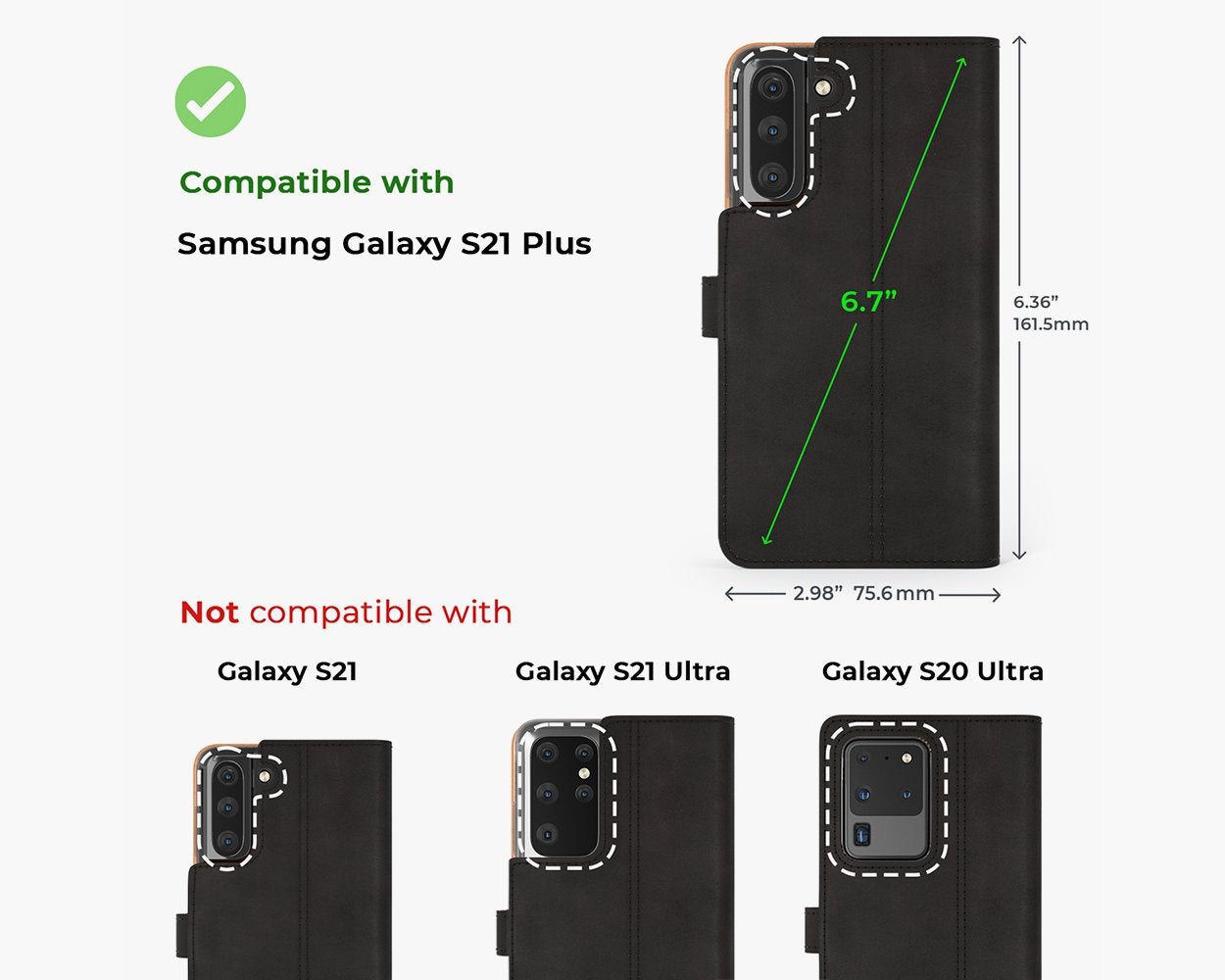 Samsung Galaxy S21 Plus - Vintage Leather Wallet Phone Case