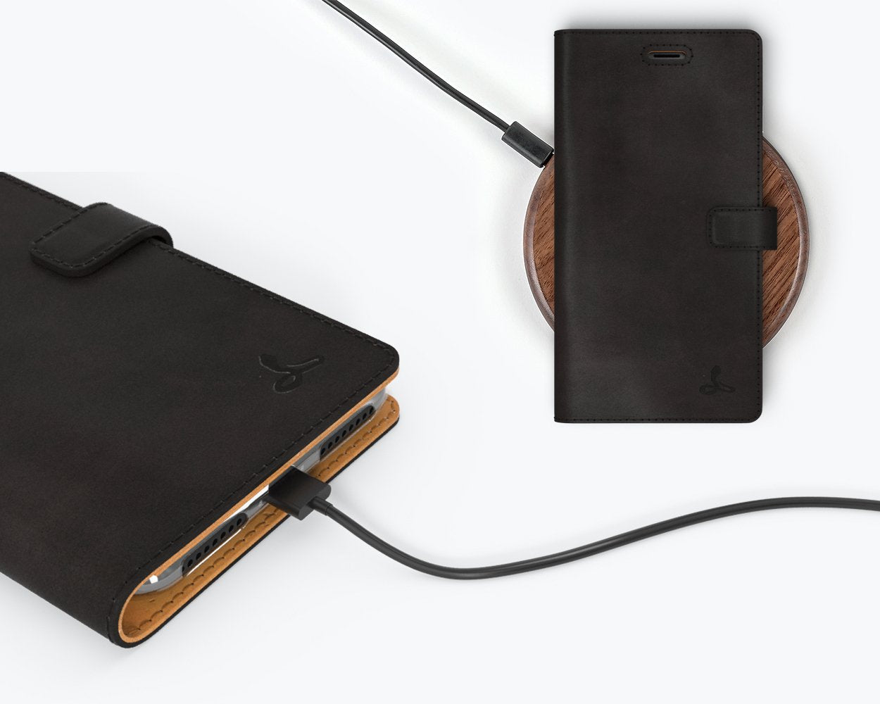 Apple iPhone 7 Plus - Vintage Leather Wallet Phone Case