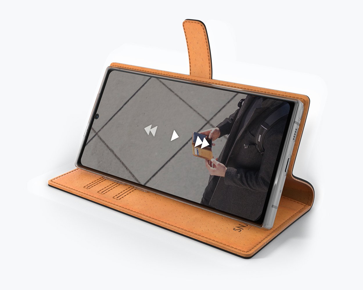 Samsung Galaxy Note 10 Plus - Vintage Leather Wallet Phone Case