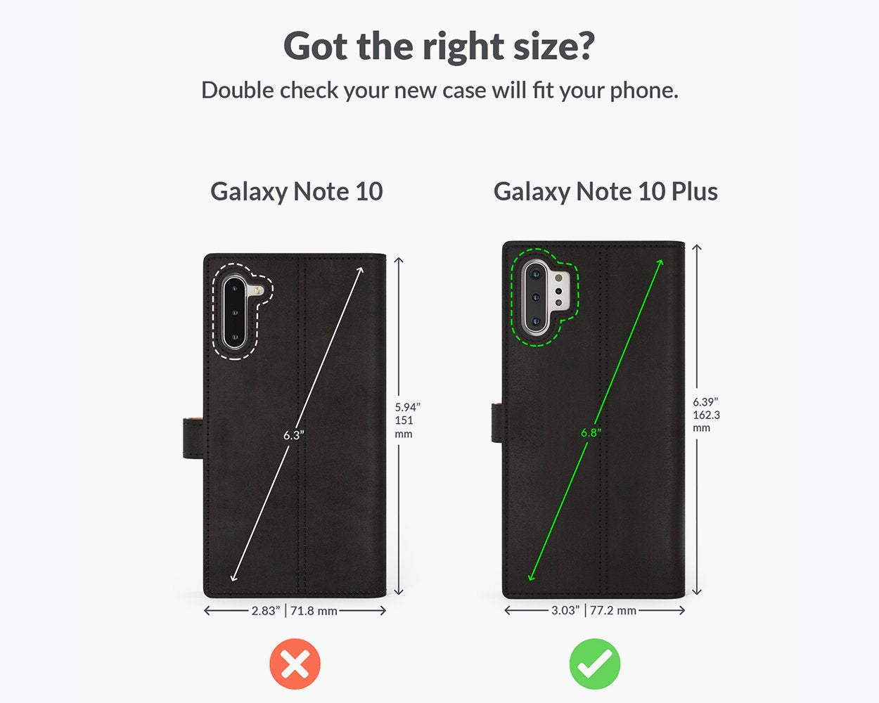 Samsung Galaxy Note 10 Plus - Vintage Leather Wallet Phone Case