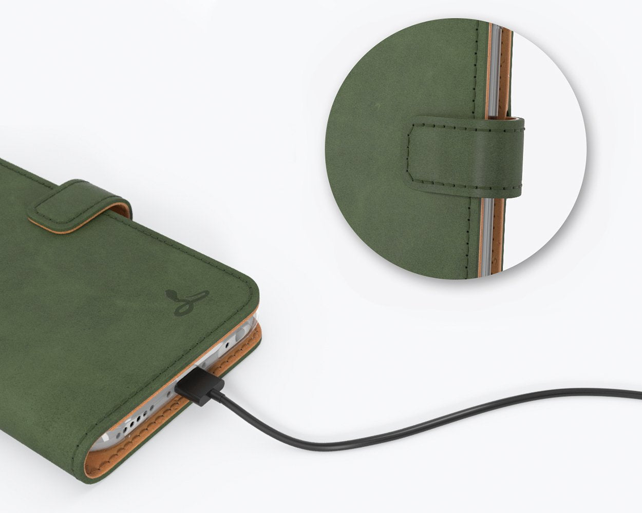 Apple iPhone 6/6S - Vintage Leather Wallet Phone Case
