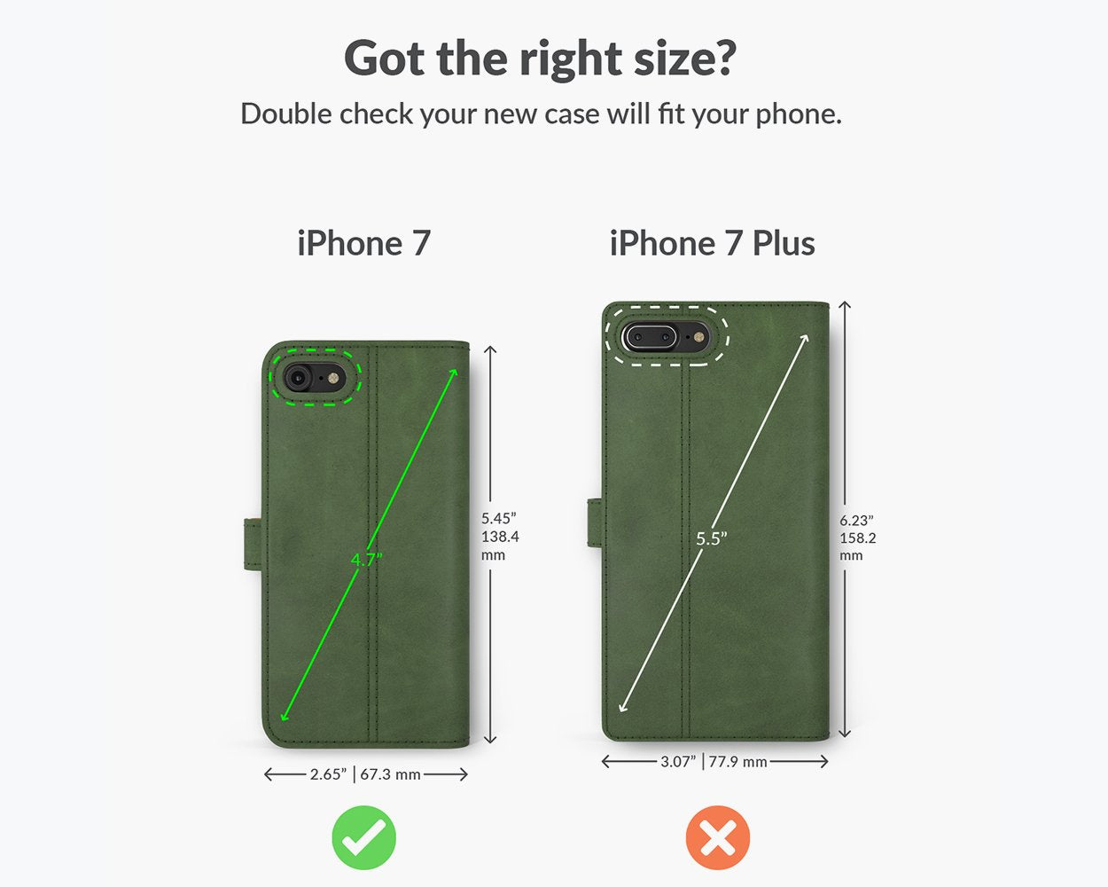Apple iPhone 7 - Vintage Leather Wallet Phone Case