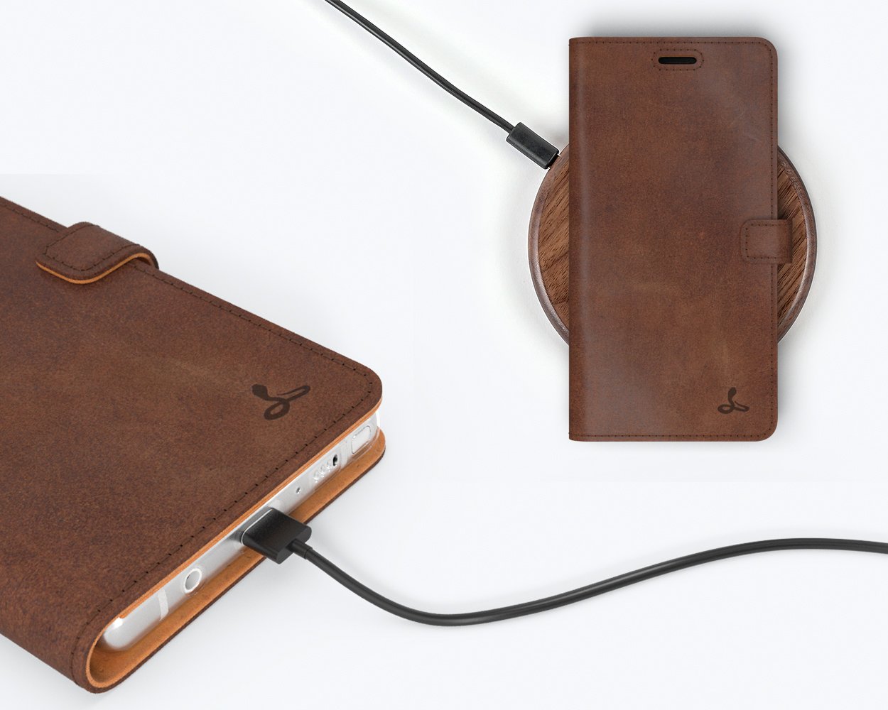 Samsung Galaxy Note 9 - Vintage Leather Wallet Phone Case