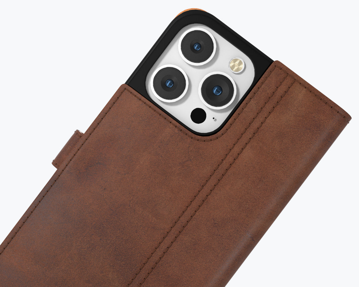 Apple iPhone 14 Pro Max - Vintage Leather Wallet Phone Case