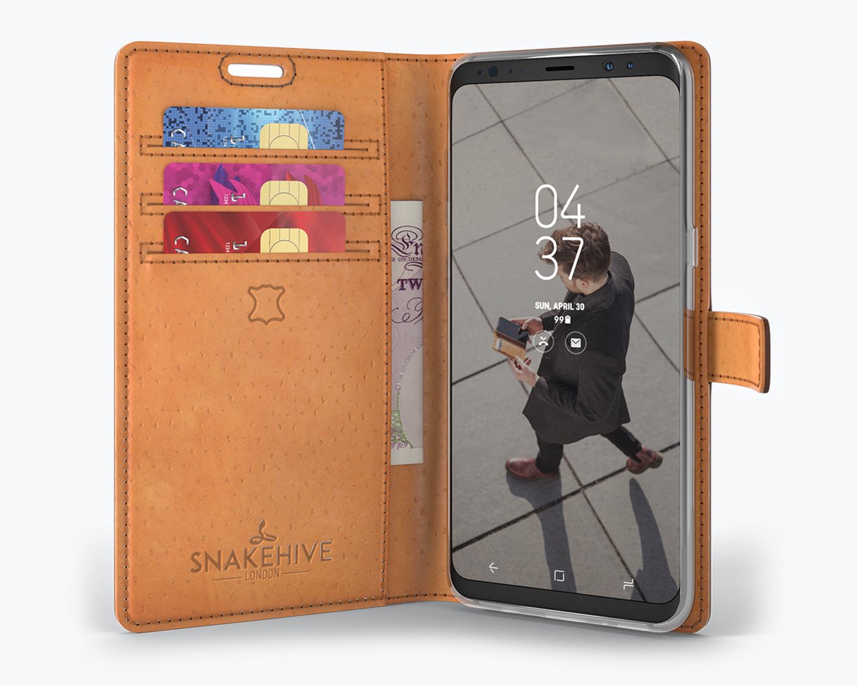 Samsung Galaxy S8 - Vintage Leather Wallet Phone Case