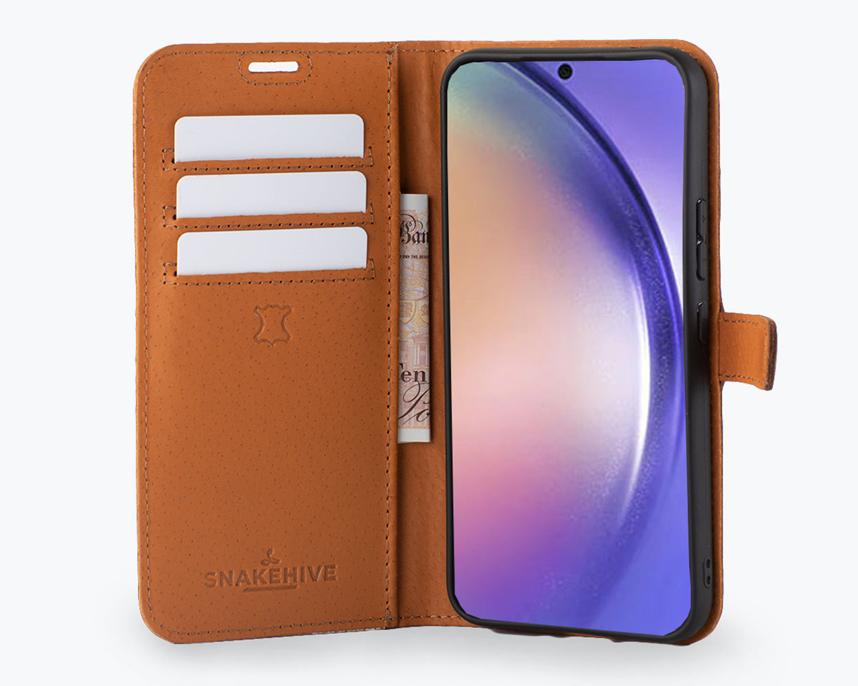 Samsung Galaxy A34 - Vintage Leather Wallet Phone Case