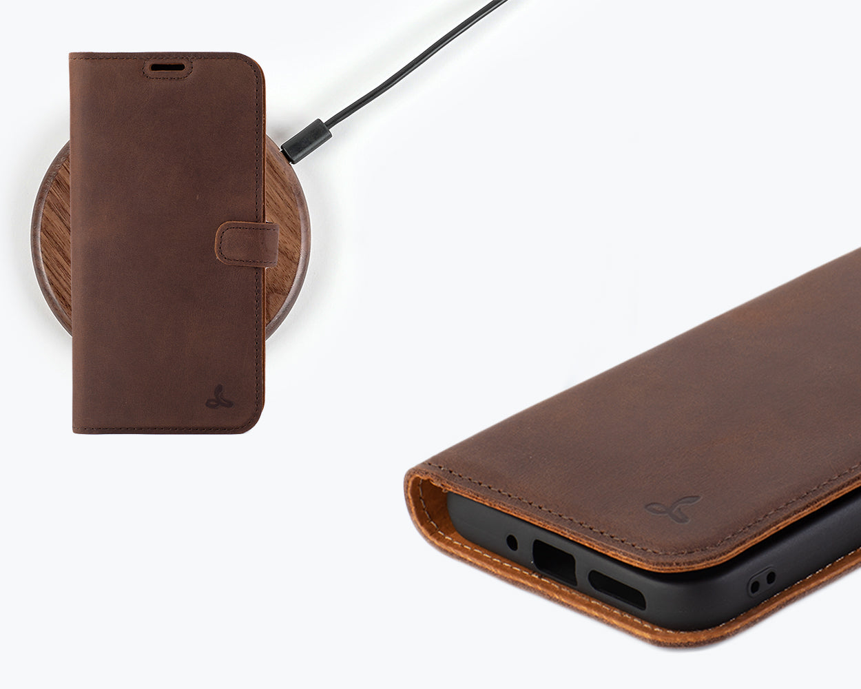 Samsung Galaxy A34 - Vintage Leather Wallet Phone Case