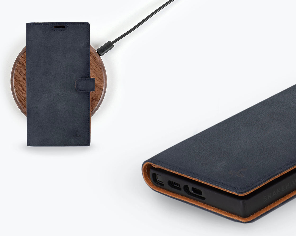 Samsung Galaxy S23 Ultra - Vintage Leather Wallet Phone Case