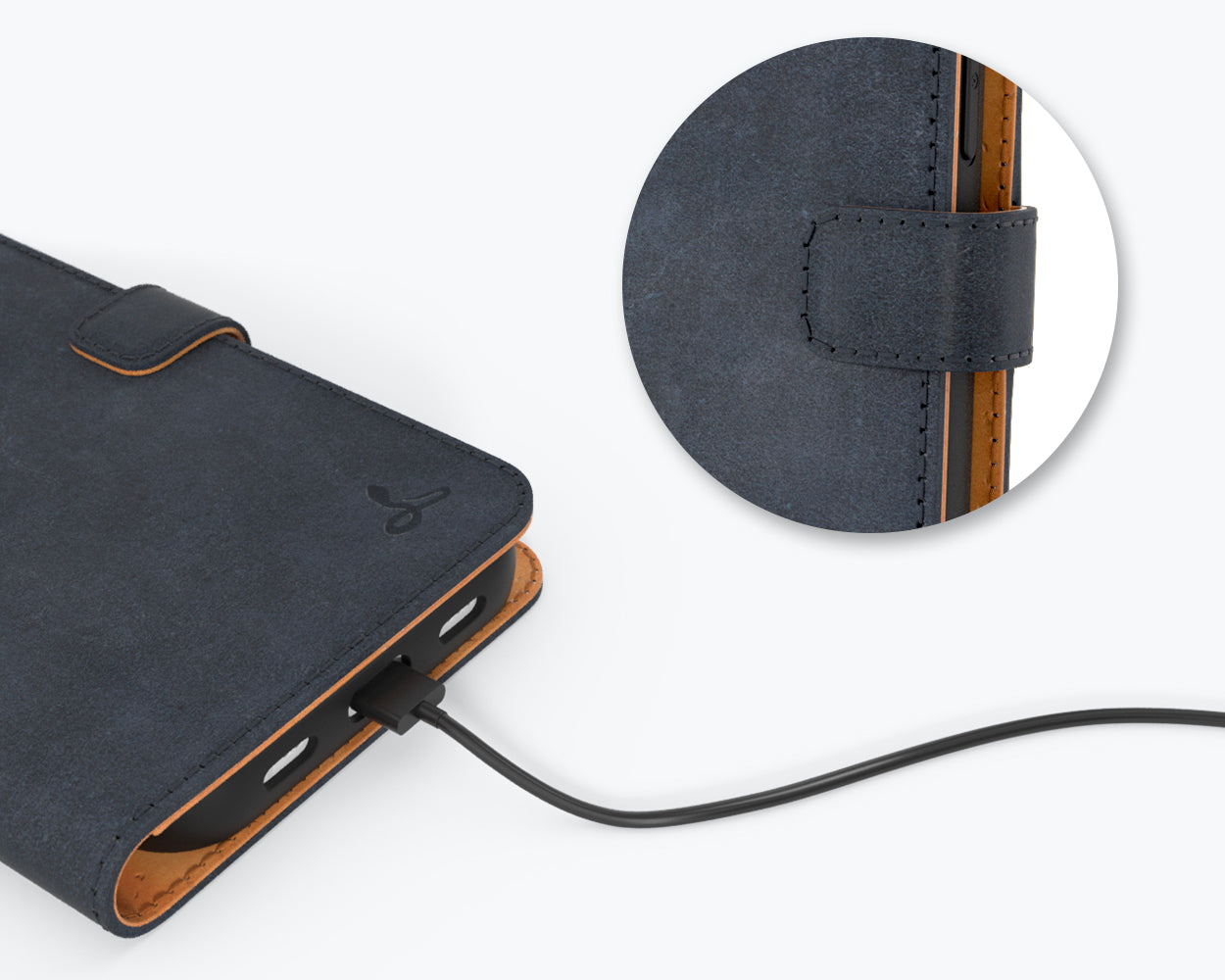 Apple iPhone 13 Pro Max - Vintage Leather Wallet Phone Case