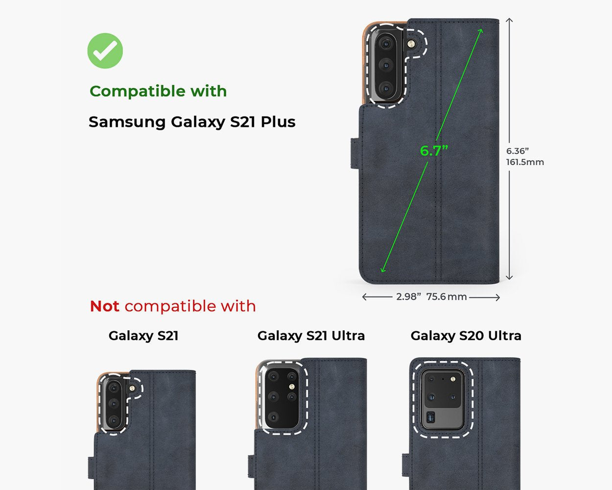 Samsung Galaxy S21 Plus - Vintage Leather Wallet Phone Case