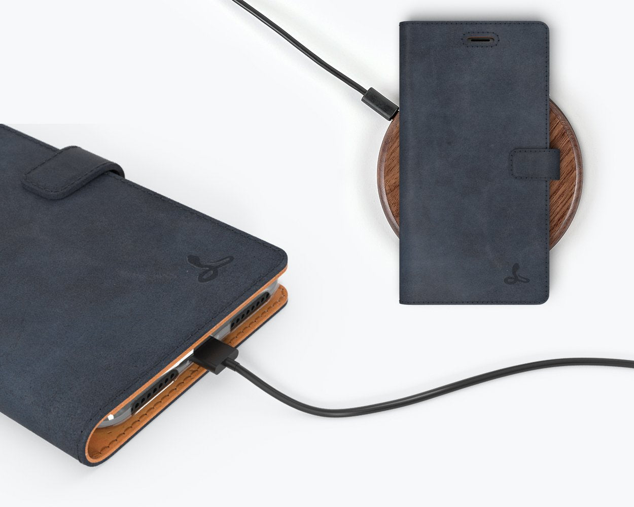 Apple iPhone 7 Plus - Vintage Leather Wallet Phone Case