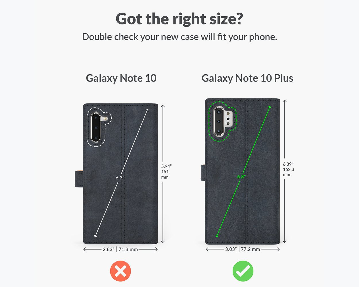 Samsung Galaxy Note 10 Plus - Vintage Leather Wallet Phone Case