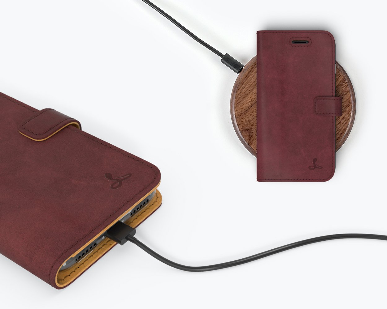 Apple iPhone 7 - Vintage Leather Wallet Phone Case