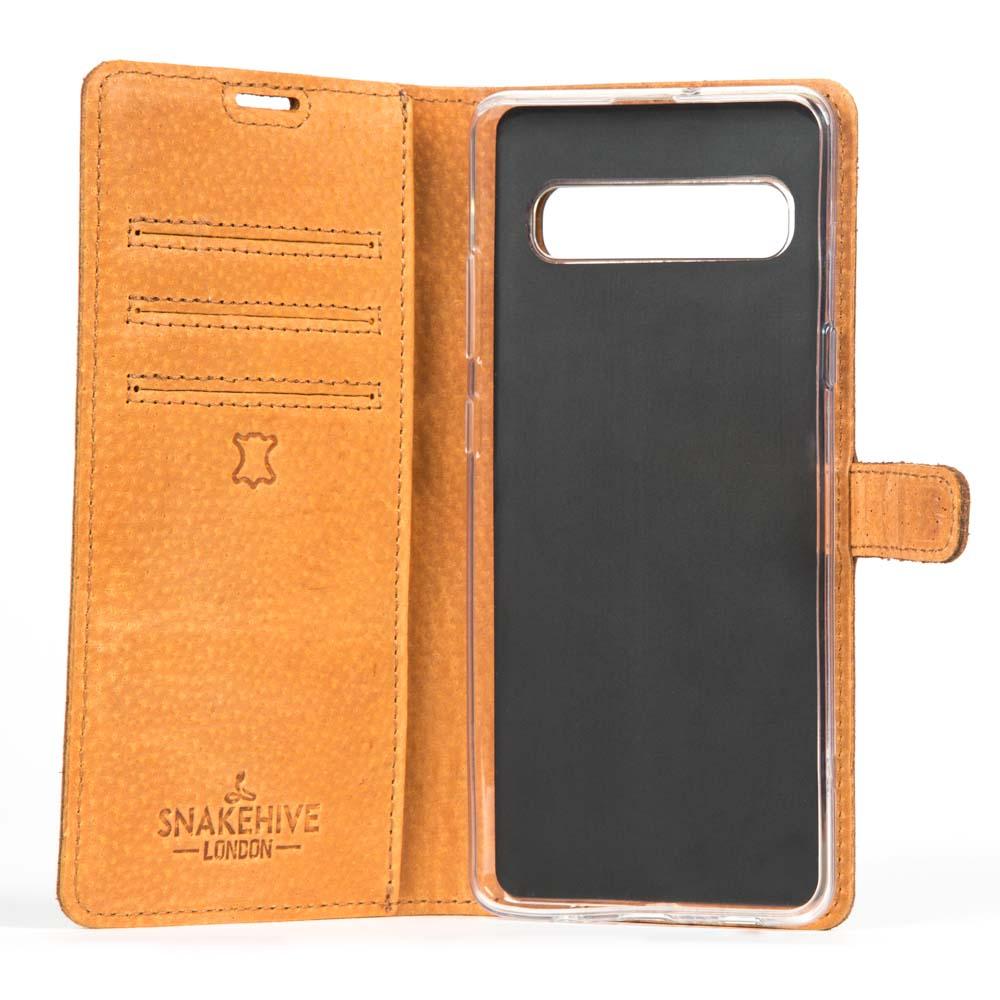 Samsung Galaxy S10 - Vintage Leather Wallet Phone Case