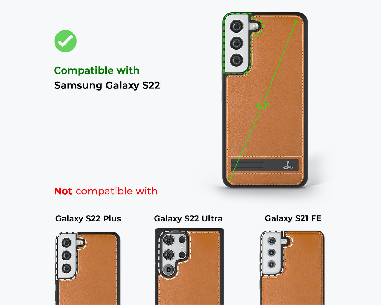 Samsung Galaxy S22 - Metro Leather Phone Case