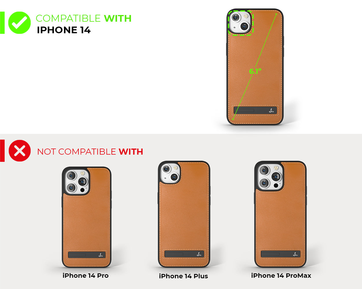 Apple iPhone 14 - Metro Leather Phone Case