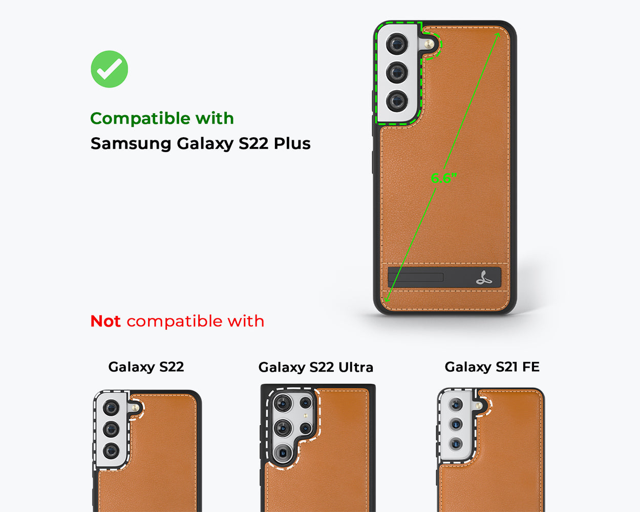 Samsung Galaxy S22 Plus - Metro Leather Phone Case