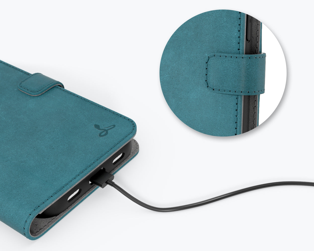 Apple iPhone 13 Pro Max - Vintage Leather Wallet Phone Case