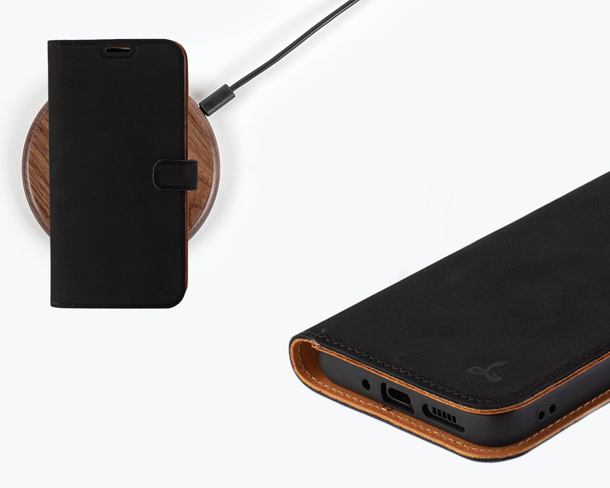 Samsung Galaxy A55 - Vintage Leather Wallet Phone Case