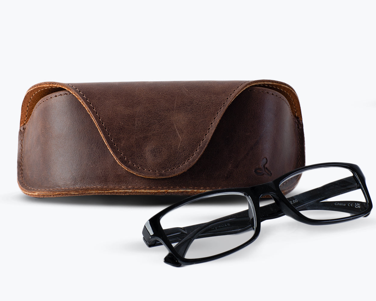 Vintage Leather Glasses Case