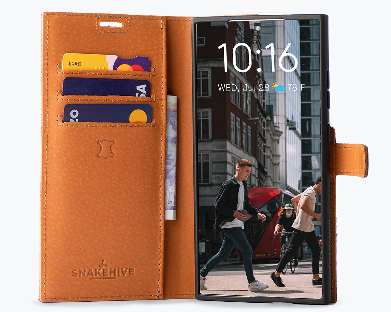 Samsung Galaxy S25 Ultra - Vintage Leather Wallet