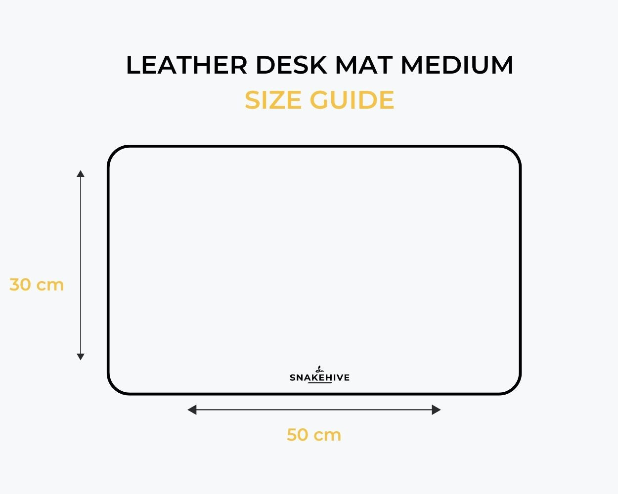 Metro Leather Desk Mat - Medium