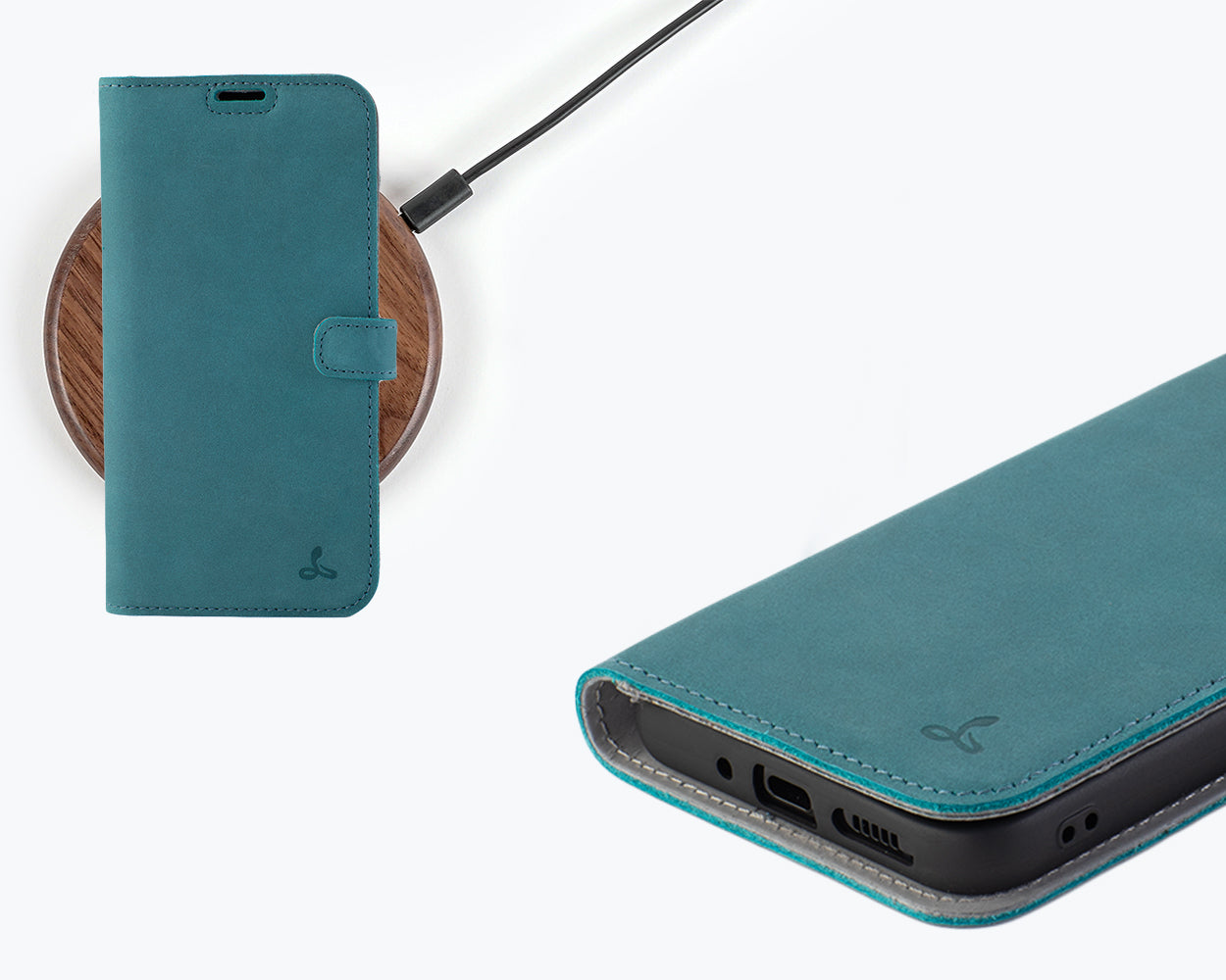 Samsung Galaxy A55 - Vintage Leather Wallet Phone Case