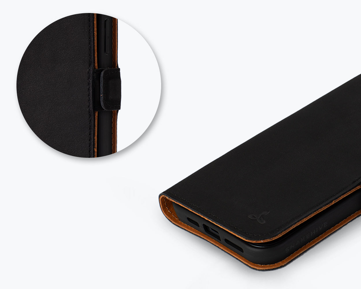 Apple iPhone 15 Plus - Vintage Leather Wallet (Side Clasp)