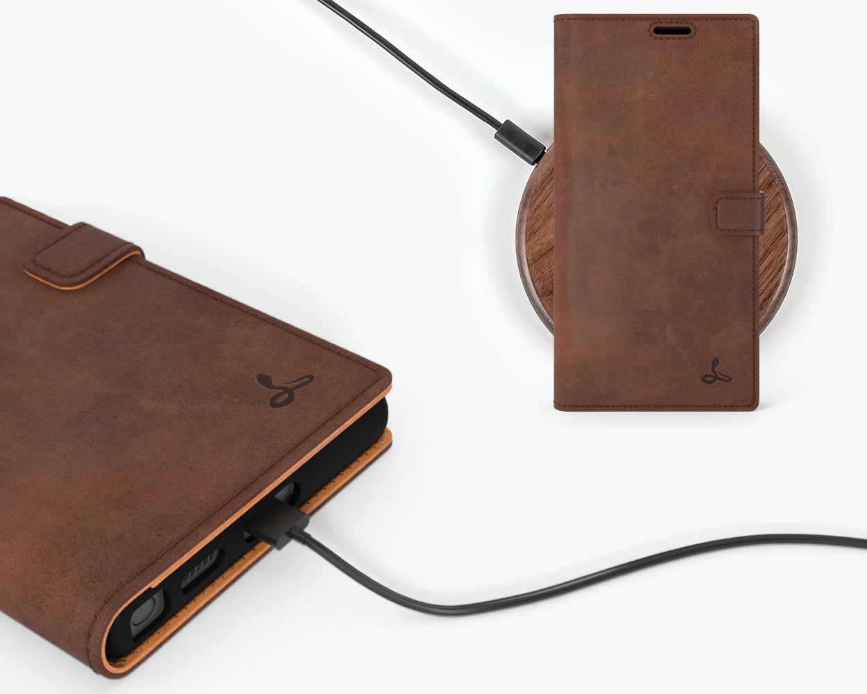 Vintage Leather Wallet - Samsung Galaxy S22 Ultra