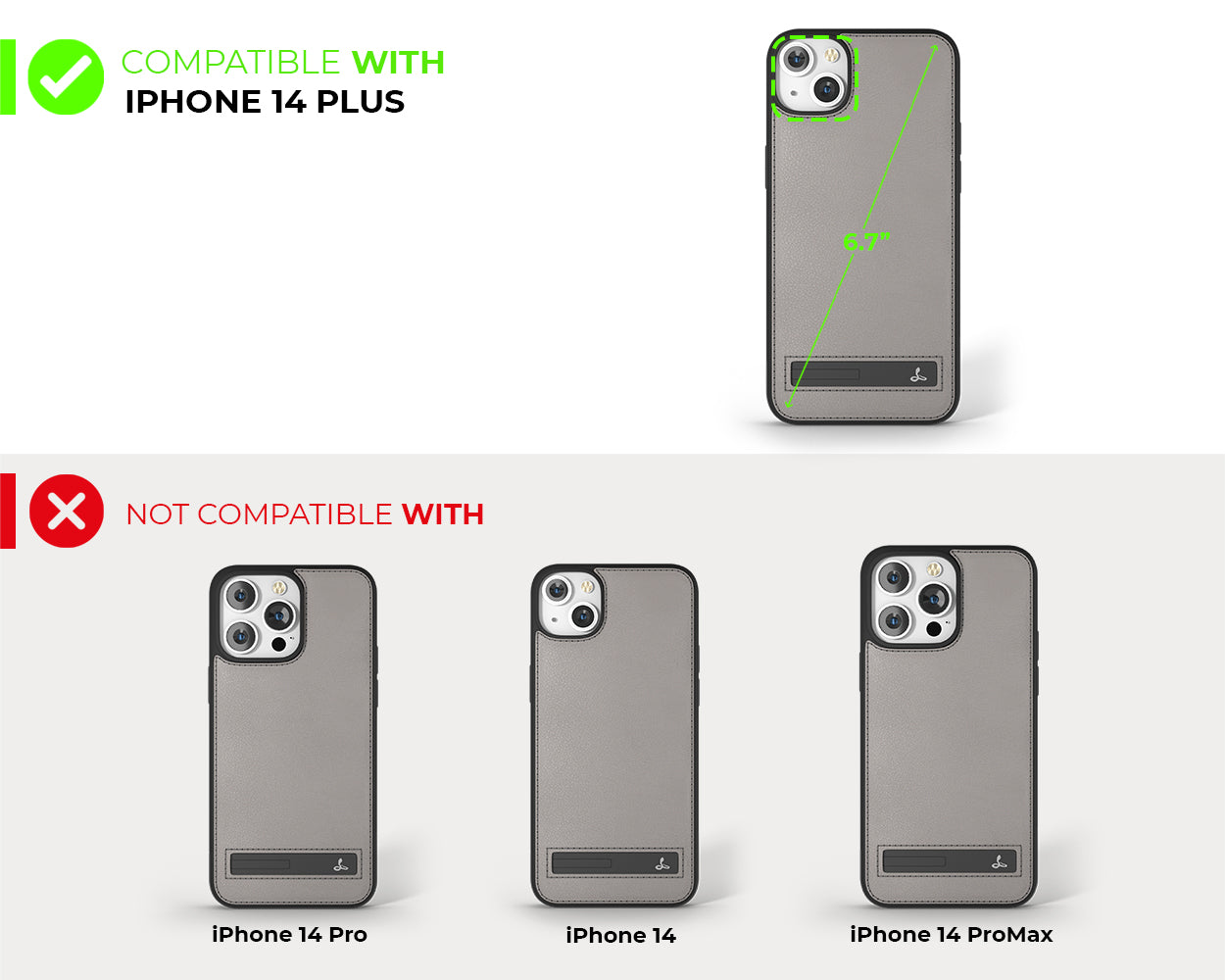 Apple iPhone 14 Plus - Metro Leather Phone Case