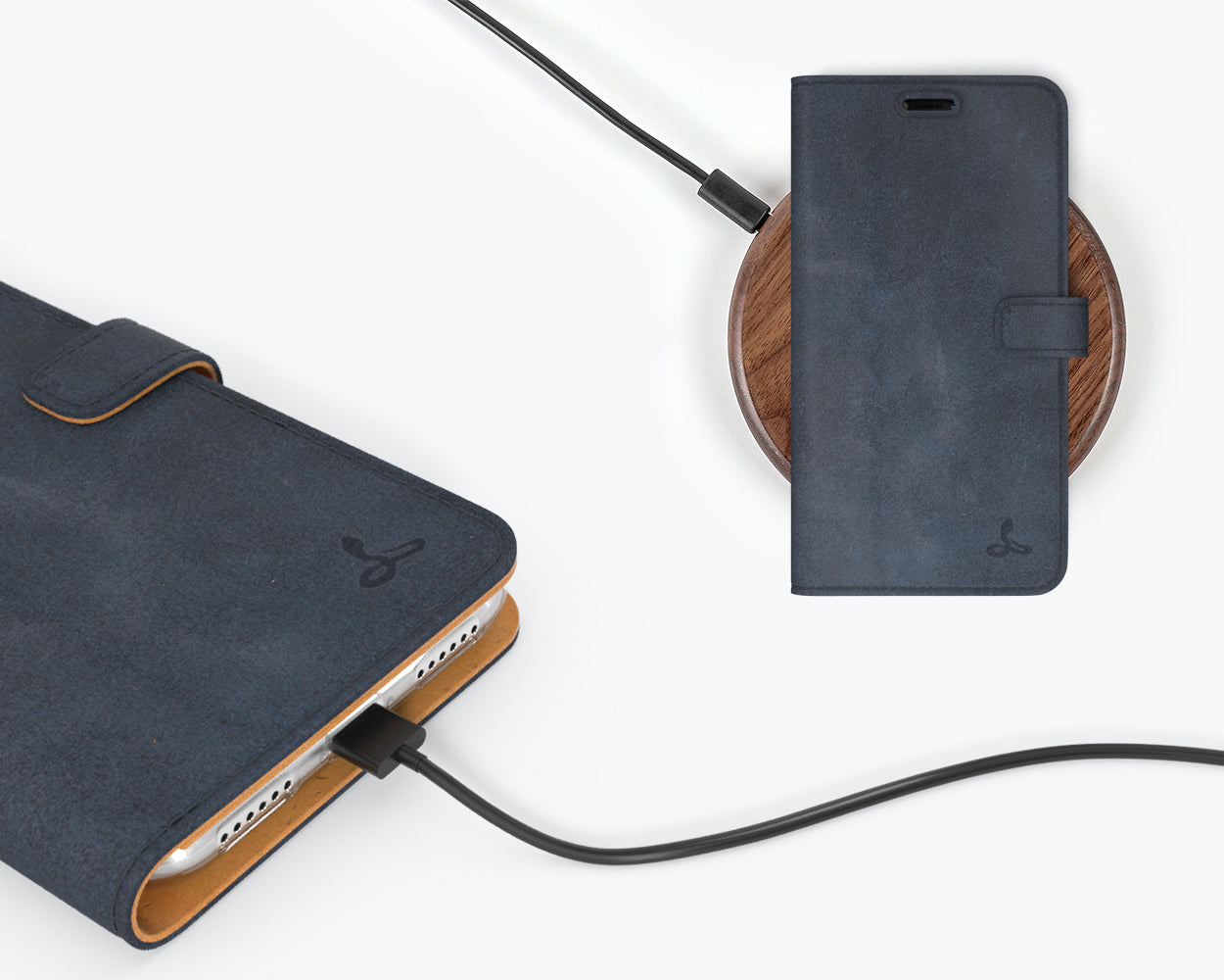Vintage Leather Wallet - iPhone 20XX